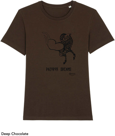 T-shirt da Uomo con stampa "Tribale sogni di Pazyryk" Maglia a Maniche Corte DREAMERS Brand