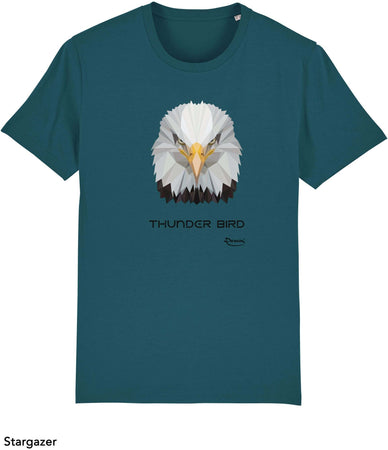 T-shirt da Uomo con stampa "Uccello del tuono - Thunder bird" Maglia a Maniche Corte DREAMERS Brand