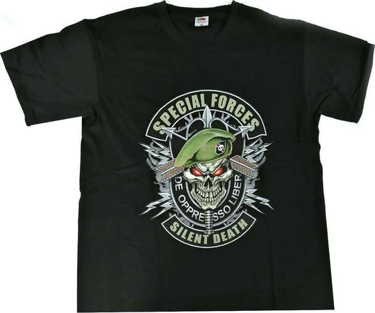 T-Shirt De Oppresso 049 Uomo Nera Girocollo Con Maniche Corte Moda/Uomo/Abbigliamento/T-shirt polo e camicie/T-shirt Il Distintivo - Pesaro, Commerciovirtuoso.it