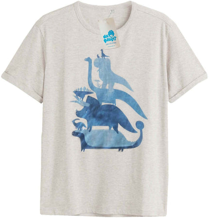 T-shirt In Cotone Biologico ( Spedizione Gratuita ) M o L Nuovo Con Cartellino Modello Colomba Blue Uomo