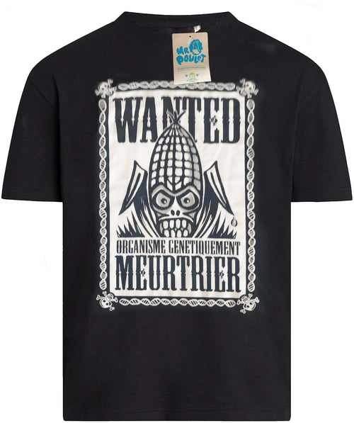 T-shirt In Cotone Biologico ( Spedizione Gratuita ) Nuovo Con Cartellino Modello Ogm Assassino Per Uomo (Taglie: S/M/L)
