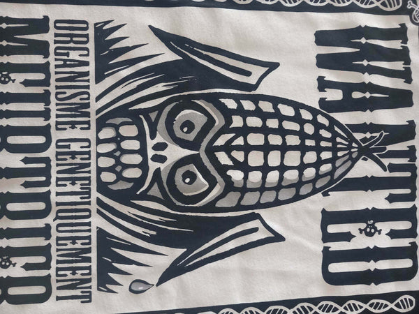 T-shirt In Cotone Biologico ( Spedizione Gratuita ) Nuovo Con Cartellino Modello Ogm Assassino Per Uomo (Taglie: S/M/L)
