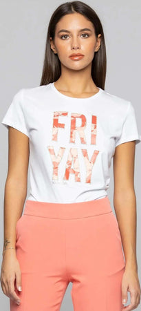 T-shirt-in-cotone-con-scritta-friday-fritz