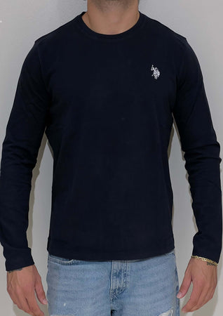 T-shirt manica lunga blu Moda/Uomo/Abbigliamento/T-shirt polo e camicie/Maglie a manica lunga Kanal 32 - Santa Maria di Licodia, Commerciovirtuoso.it
