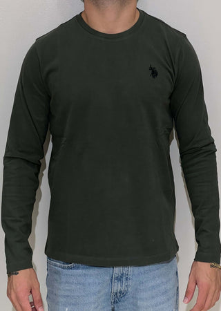 T-shirt manica lunga verde militare Moda/Uomo/Abbigliamento/T-shirt polo e camicie/Maglie a manica lunga Kanal 32 - Santa Maria di Licodia, Commerciovirtuoso.it