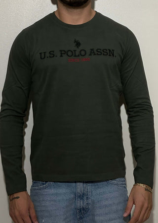 T-shirt manica lunga verde militare Moda/Uomo/Abbigliamento/T-shirt polo e camicie/Maglie a manica lunga Kanal 32 - Santa Maria di Licodia, Commerciovirtuoso.it