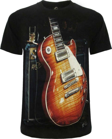 T-Shirt Unisex Chitarra Classica Glow Girocollo E Maniche Corte Moda/Uomo/Abbigliamento/T-shirt polo e camicie/T-shirt Il Distintivo - Pesaro, Commerciovirtuoso.it