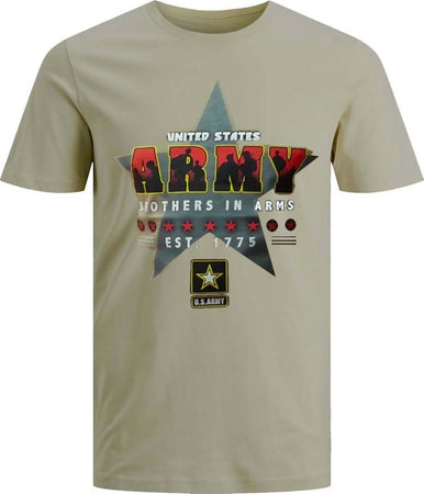 T-shirt Uomo Army Brothers Maglia Maniche Corte Girocollo Esercito Usa Maglietta Fratelli Dell'esercito Americano 047 Sport e tempo libero/Fan Shop/Abbigliamento/T-Shirt Il Distintivo - Pesaro, Commerciovirtuoso.it