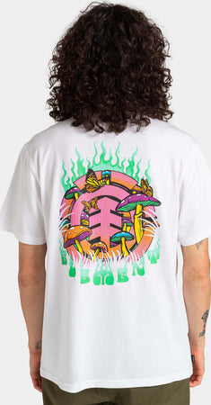 T-Shirt Uomo Element Crimino Icon Bianca Girocollo Maniche Corte Moda/Uomo/Abbigliamento/T-shirt polo e camicie/T-shirt Snotshop - Roma, Commerciovirtuoso.it