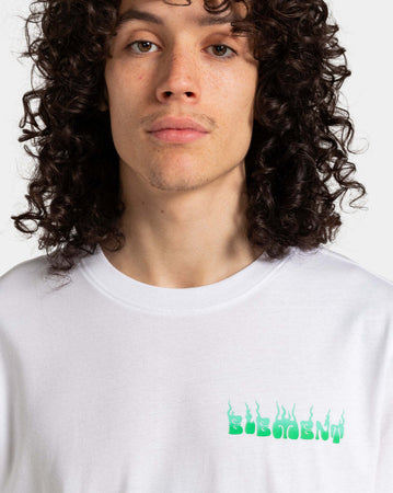 T-Shirt Uomo Element Crimino Icon Bianca Girocollo Maniche Corte Moda/Uomo/Abbigliamento/T-shirt polo e camicie/T-shirt Snotshop - Roma, Commerciovirtuoso.it