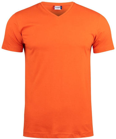 T-Shirt V Basic Arancio T-Shirt Manica Corta Collo a V