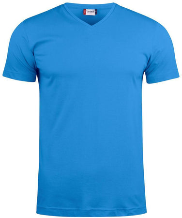 T-Shirt V Basic Royal Azzurro T-Shirt Manica Corta Collo a V