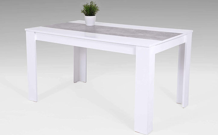 T08-tavolo-da-pranzo-moderno-bianco-e-grigio-cemento-legno-120/160-6-posti