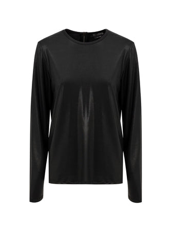 Tom Ford Maglia in Viscosa Nera con Zip Posteriore - Maniche Lunghe da donna