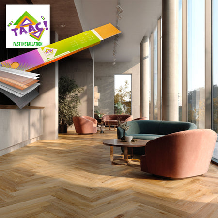 TAAC! La Spina Italiana SPC in Polvere di Pietra ULTRAREAL Fast-click 6,5mm (sp.5+1,5) 750x150mm AZHA