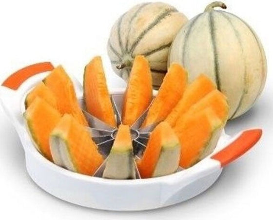 Taglia-Melone-Anguria-Cocomero-Affetta-12-Lame-19cm--In-Acciaio-Casa-Cucina