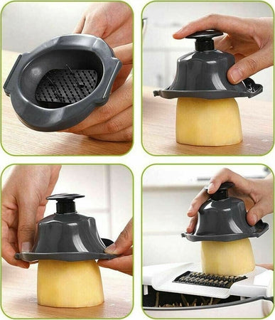 Taglia Verdure Affettaverdure Multifunzione 9 In 1 Affettatutto Grattugia Inox Affettaverdure Trade Shop italia - Napoli, Commerciovirtuoso.it