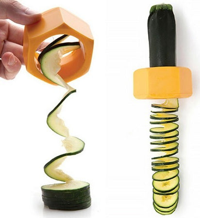 TAGLIA ZUCCHINE E ORTAGGI A SPIRALE A FORMA DI DADO TEMPERA VERDURE Casa e cucina/Utensili da cucina/Affettaverdure e mandolini da cucina Trade Shop italia - Napoli, Commerciovirtuoso.it