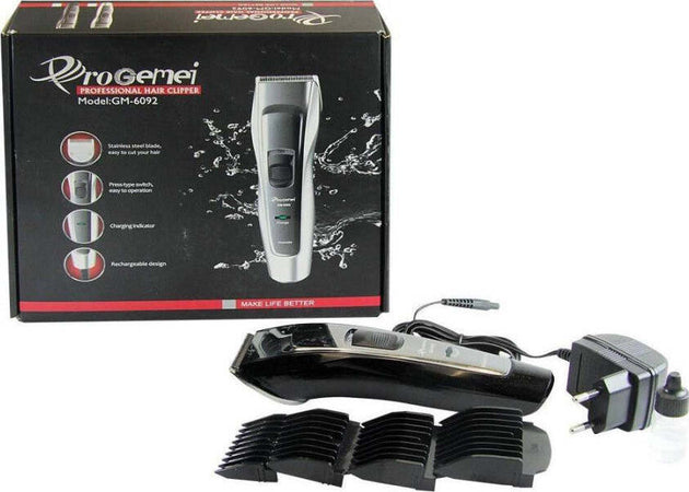 Tagliacapelli-A-Batteria-Gm-6092-Rasoio-Professionale-Regolabarba-Ricaricabile