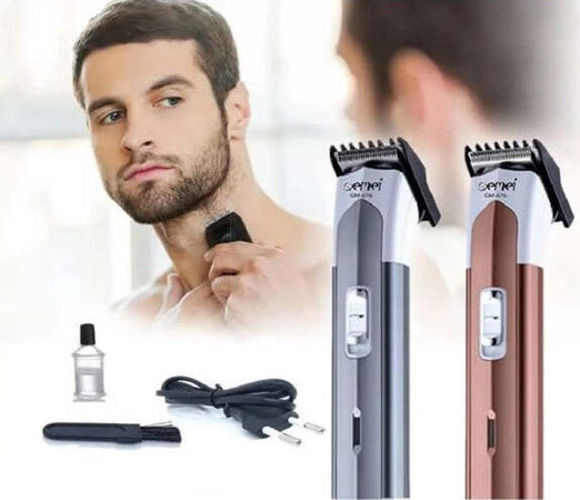 Tagliacapelli-Barba-Trimmer-Elettrico-Ricaricabile-Professionale-Gm676-A-Batteria