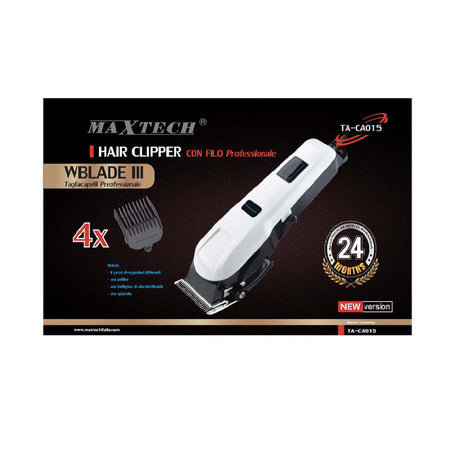 Tagliacapelli-Uomo-Con-Filo-Regolabile-Con-Spazzola-Lubrificante-Uomo-Maxtech-Ta-ca015