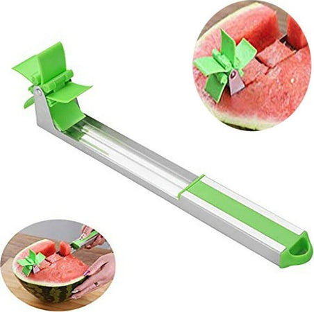 Taglianguria-Mulino-A-Vento-Anguria-Multiuso-Cucina-Taglio-Della-Frutta-Cubetti