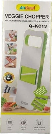 Tagliaverdure Tritatutto Multi Testa Q-kc13 Mandolino Multifunzionale 4 Lame Casa e cucina/Utensili da cucina/Affettaverdure e mandolini da cucina Trade Shop italia - Napoli, Commerciovirtuoso.it