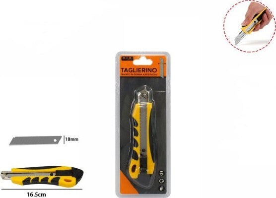 Taglierino-Cutter-Con-Fermo-Blocco-Guida-Lama-Da-18mm-Manico-Antiscivolo-71070
