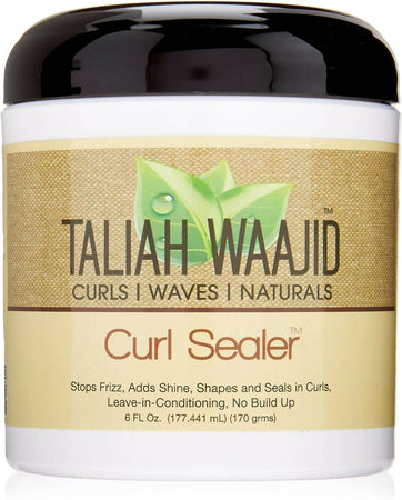 Taliah Waajid Curly Waves & Naturals Curl Sealer 6oz Gel Idratante Senza Alcool, Condizionante per Capelli Ricci