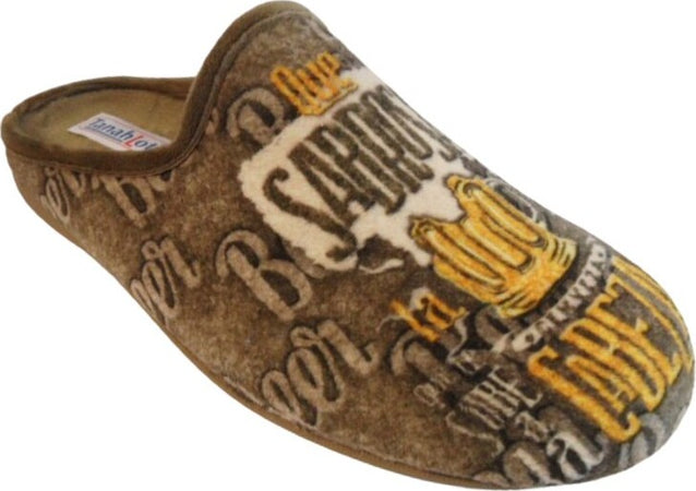 TanahLot-pantofole-ciabatte-uomo-in-tessuto-morbido-taupe-stampa-boccale-di-birra