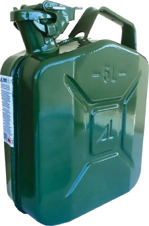 Tanica in metallo colore verde per trasporto di idrocarburi Auto e Moto/Accessori per auto/Taniche carburante La Zappa - Altamura, Commerciovirtuoso.it