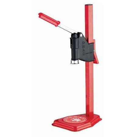 Turabottiglie "Ornella" tappatrice a cremagliera colonna per tappi corona da 26 mm