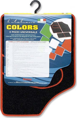 Tappetini-Auto-Moquette-4-Pezzi-Antiscivolo-Con-Battitacco-Salvascarpa