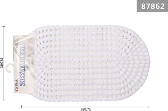 Tappeto-Antiscivolo-Ovale-Diamante-Bianco-Per-Vasca-Bagno-Doccia-36-X-66cm-87862