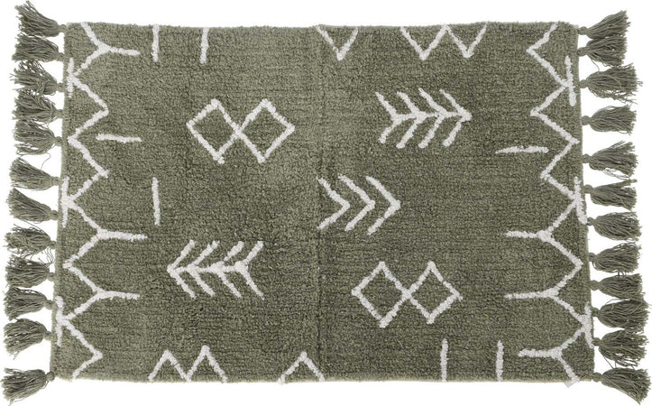 Tappeto da bagno peloso in cotone Antiscivolo con motivo Boho e Nappe Casa e cucina/Tessili per la casa/Tappeti e tappetini/Tappeti Decor Space - Altamura, Commerciovirtuoso.it
