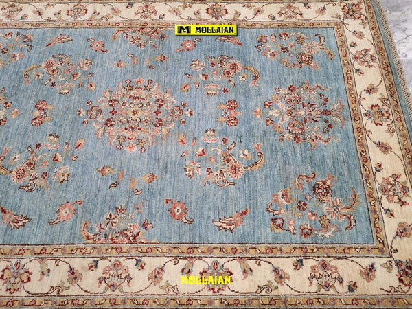 Tappeto-Extra-Fine-Soltanabad-Gold---Eleganza-E-Raffinatezza-193x125-Cm-Azzurro-Beige-Chiaro