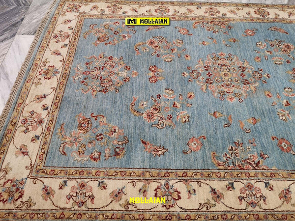 Tappeto-Extra-Fine-Soltanabad-Gold---Eleganza-E-Raffinatezza-193x125-Cm-Azzurro-Beige-Chiaro