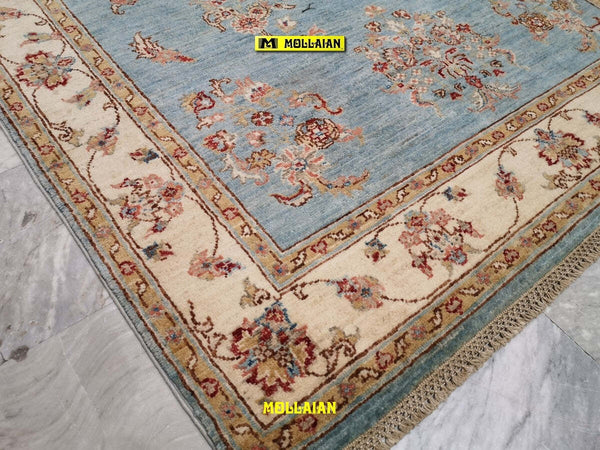 Tappeto-Extra-Fine-Soltanabad-Gold---Eleganza-E-Raffinatezza-193x125-Cm-Azzurro-Beige-Chiaro