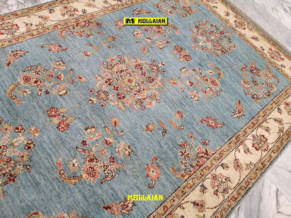 Tappeto-Extra-Fine-Soltanabad-Gold---Eleganza-E-Raffinatezza-193x125-Cm-Azzurro-Beige-Chiaro