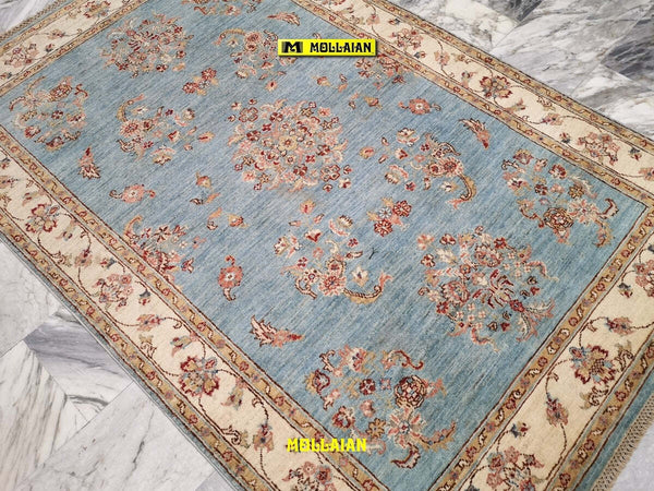 Tappeto-Extra-Fine-Soltanabad-Gold---Eleganza-E-Raffinatezza-193x125-Cm-Azzurro-Beige-Chiaro