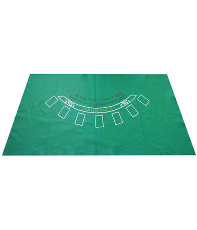 Tappeto In Tessuto Verde Da Tavolo Gioco Per Blackjack E Texas Poker Doubleface