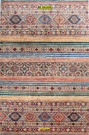 Tappeto-Khorgin-Shabargan-316x207---Moderno-Originale-Extra-Fine-Con-Disegni-Geometrici-Kilim