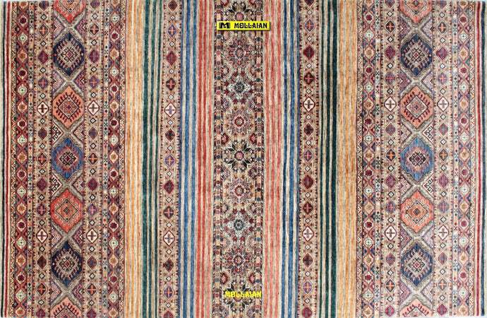 Tappeto-Khorgin-Shabargan-316x207---Moderno-Originale-Extra-Fine-Con-Disegni-Geometrici-Kilim