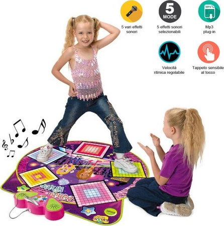 Tappeto-Musicale-Da-Ballo-Dance-Mixer-Playmat-Ingresso-Mp3-Ritmo-Regolabile