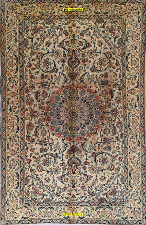 Tappeto Nain Vintage Persia 305x195cm Lana Seta Vintage 1978 Persiano Beige Sabbia Unico Con Certificato Casa e cucina/Tessili per la casa/Tappeti e tappetini/Tappeti Mollaian Tappeti - Lecce, Commerciovirtuoso.it