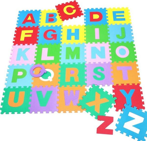 Tappeto-Puzzle-Per-Bambini-Set-60-Pz-Gioco-Tappetino-Lettere-Alfabeto-Gomma