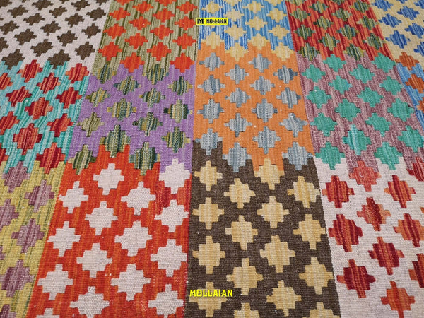 Tappeto Rettangolare Kilim Vaziri Melange 121x85cm Colori Vegetali Melange, Disegno Moderno, Double Face Casa e cucina/Tessili per la casa/Tappeti e tappetini/Tappeti Mollaian Tappeti - Lecce, Commerciovirtuoso.it