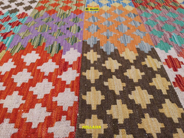 Tappeto Rettangolare Kilim Vaziri Melange 121x85cm Colori Vegetali Melange, Disegno Moderno, Double Face Casa e cucina/Tessili per la casa/Tappeti e tappetini/Tappeti Mollaian Tappeti - Lecce, Commerciovirtuoso.it
