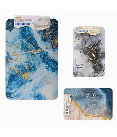 Tappeto Tappetino Antiscivolo Bagno Doccia Rettangolare 38x58cm Vari Modelli 87227