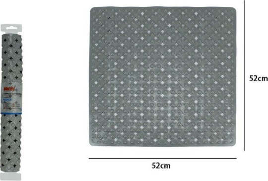 Tappeto-Tappetino-Grigio-Antiscivolo-Per-Vasca-Da-Bagno-Doccia-52-X-52-Cm-79761